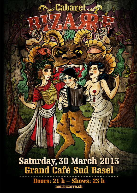 CABARET BIZARRE mit neuer Show und eigenem Absinthe am 30.März