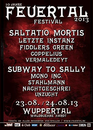 FEUERTAL FESTIVAL – Wieder Mittelalter-Flair über Wuppertal im August